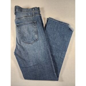 Anthropologie McGuire Gainsbourg Womens Straight Leg Jeans Step Fray Hem Size 27